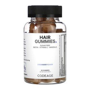 Комплекс витаминов для волос Codeage (Hair Gummies) - 60 жевательных конфет (До 10.26) 2024-11-0008 фото