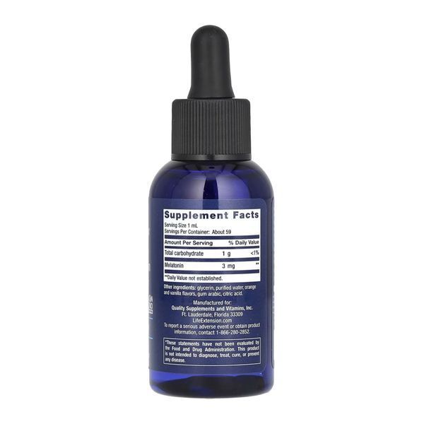 Мелатонін, Fast-Acting Liquid Melatonin (Citrus-Vanilla) - 2 fl oz 2022-10-1959 фото