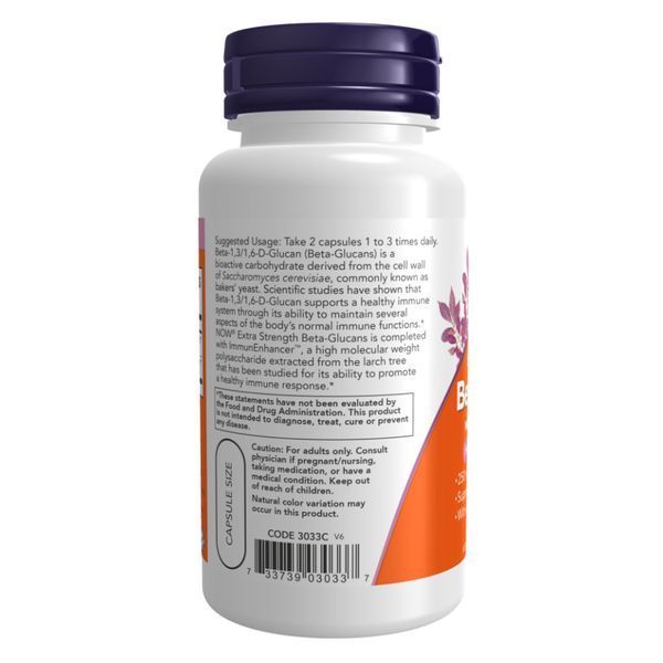 Бета Глюкан, Beta-Glucans with ImmunEnhancer Extra Strength - 60 vcaps 2022-10-2617 фото
