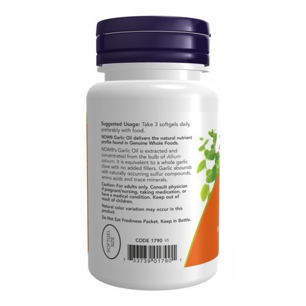 Часникова олія, Garlic Oil 1500mg - 100 софтгелей 2022-10-0065 фото