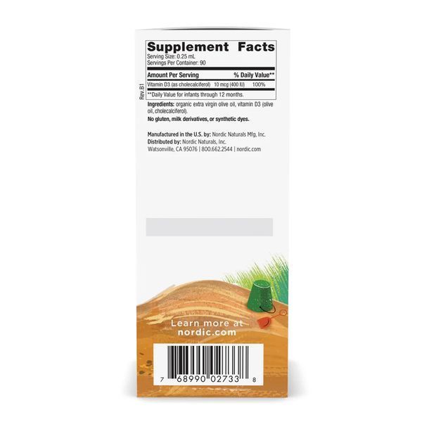 Baby's Vitamin D3 Liquid - 22.5 ml 2023-10-5945 фото