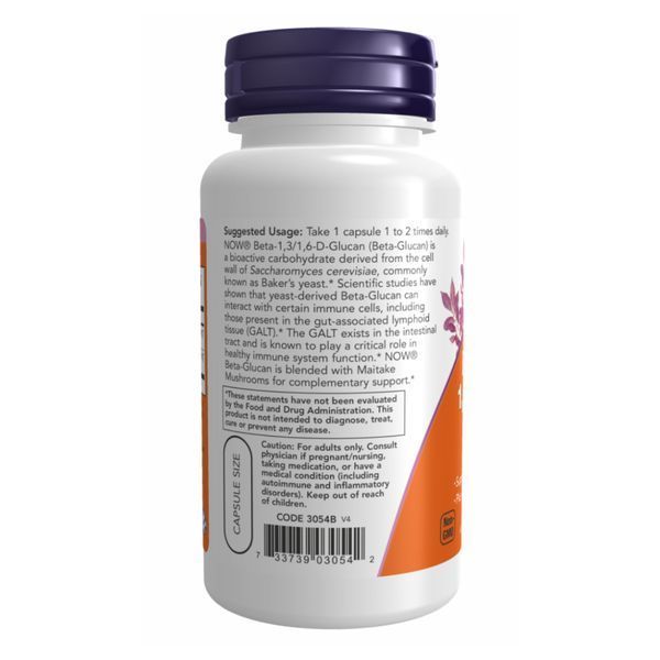 Бета-Глюкан, Beta-1,3/1,6-D-Glucan 100mg - 90 vcaps 2022-10-0695 фото