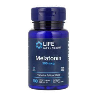 Мелатонин, Melatonin 300 mcg - 100 vcaps 2023-10-5142 фото