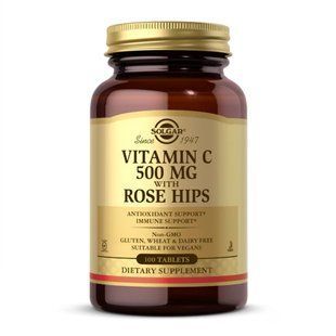 Vitamin C with Rose Hips 500mg - 100 tabs 2024-11-0725 фото