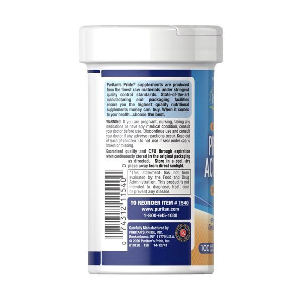 Пробіотик Ацидофілін, Probiotic Acidophilus - 100 caps 2023-10-2522 фото