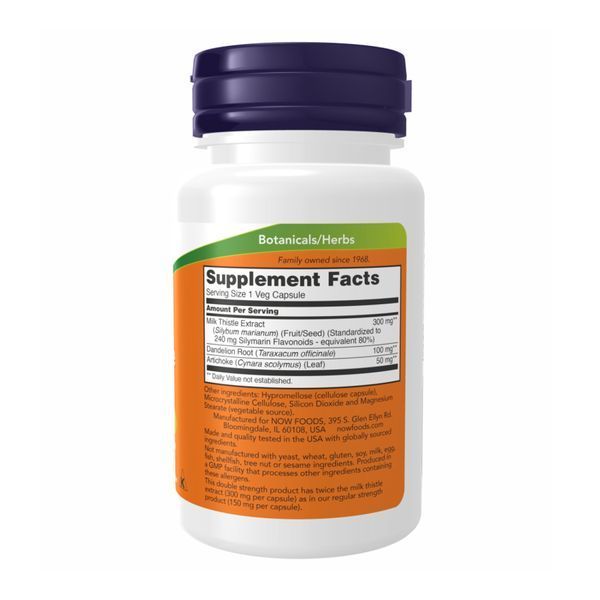 Экстракт расторопши, Silymarin Milk Thistle 300mg - 100 vcaps 2022-10-0713 фото
