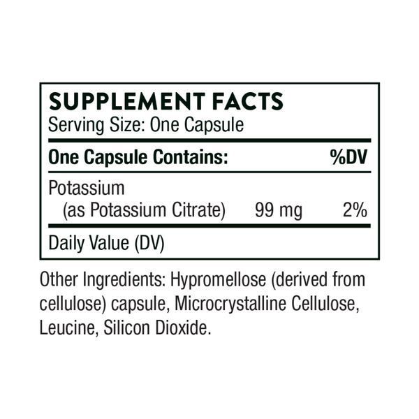 Калий Цитрат, Potassium Citrate - 90 caps 2023-10-3069 фото