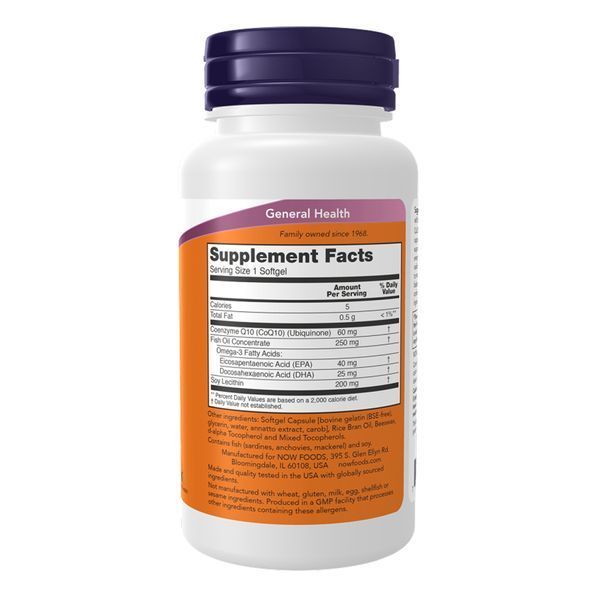 CoQ10 60mg + Fish Oil - 120 sgels 2022-10-2623 фото
