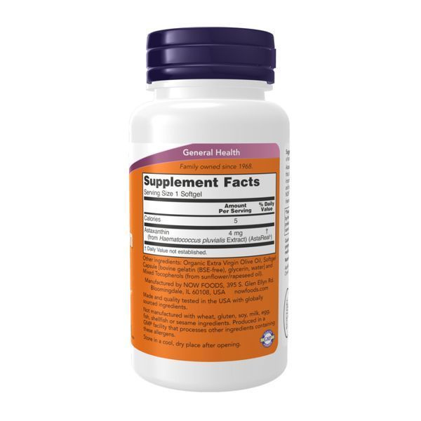 Астаксантин, Astaxanthin 4 mg - 90 softgels 2023-10-2517 фото