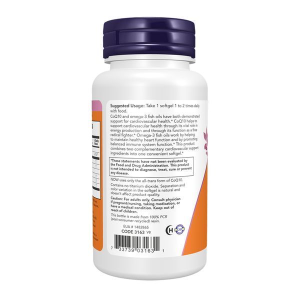 CoQ10 60mg + Fish Oil - 120 sgels 2022-10-2623 фото