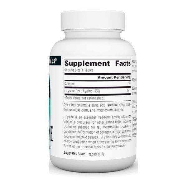 Л-лізин, L-Lysine 1000mg - 50 tabs 2023-10-4606 фото