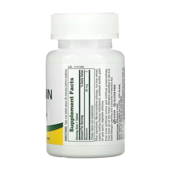 Мелатонін, Melatonin 20mg - 90 vcaps 2023-10-2378 фото
