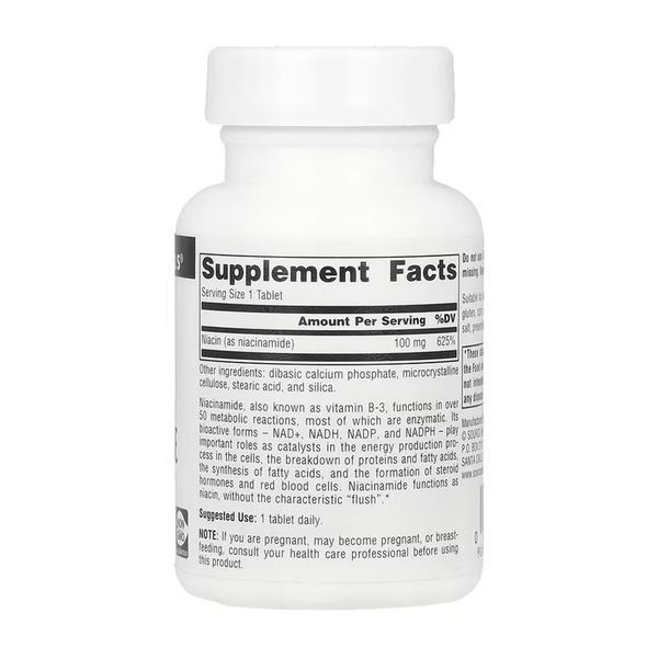 Niacinamide B-3 100 mg - 100 tabs 2023-10-6139 фото