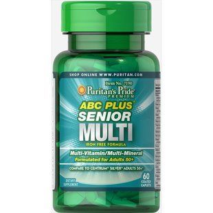 Формула мультивітамінів і мінералів, ABC Plus Multivitamin and Multi-Mineral Formula - 60 Caplets 100-76-2563376-20 фото