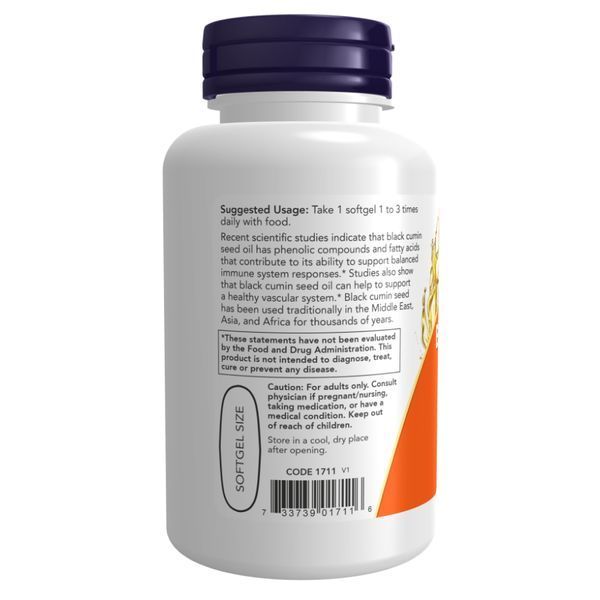 Олія чорного кмину, Black Cumin Seed Oil - 1,000mg - 60 sgels 2022-10-0675 фото