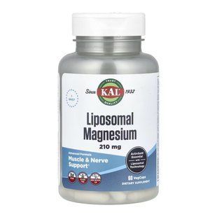 Liposomal Magnesium 210mg - 60 vcaps 2023-10-6991 фото