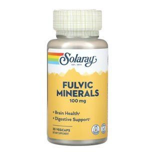 Фульвовые минералы, Fulvic Minerals 100mg - 30 vcaps 2023-10-7162 фото