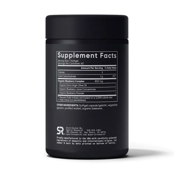 Концентрат голубики,Blueberry Concentrate 800mg - 60 softgels 2023-10-3445 фото