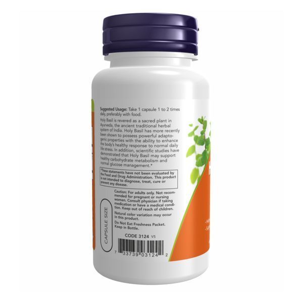 Экстракт священного базилика, Holy Basil Extract - 90 vcaps 2022-10-1353 фото