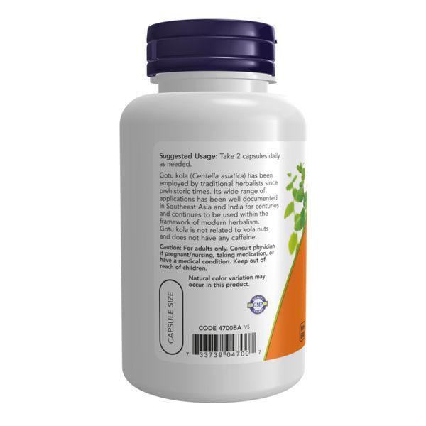 Готу Кола, Gotu Kola 450mg - 100 vcaps 2022-10-0710 фото