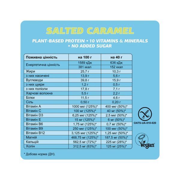 Батончики, Mood Booster - 24x40g Salted Caramel 2023-10-4074 фото