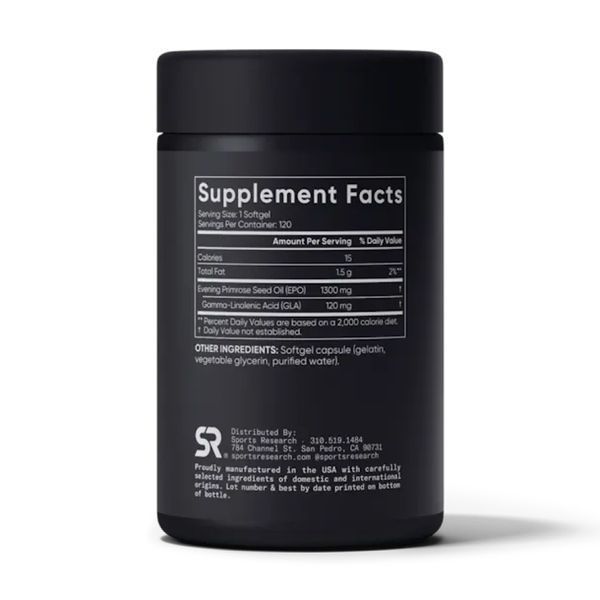 Вечерняя примула, Evening Primrose Oil 1300mg - 120 softgels 2023-10-3446 фото