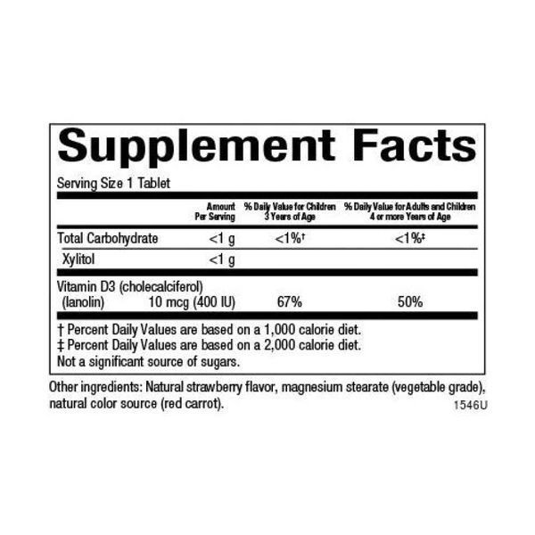 Витамин D3, Vitamin D3 10 mcg (400 IU) - 250 tabs Berry Bunch 2023-10-3816 фото
