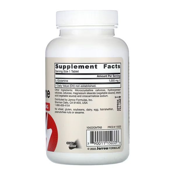 L-глутамин, L-Glutamine 1000 mg - 100 tabs 2023-10-7733 фото