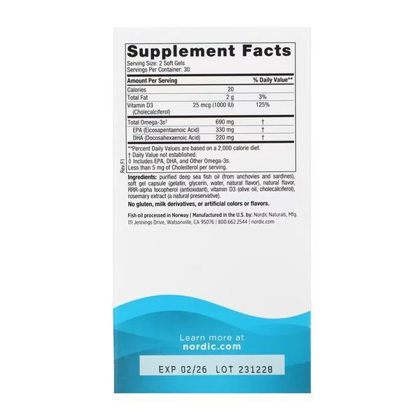 Omega-3D - 60 softgels 2023-10-5958 фото