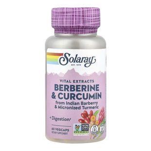 Берберин и куркумин, Berberine & Curcumin 600mg - 60 vcaps 2023-10-7734 фото