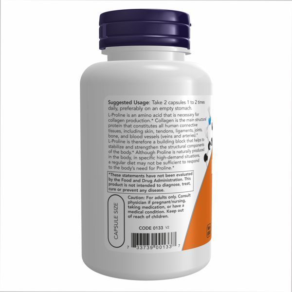Л Пролин, L-Proline 500mg - 120 vcaps 100-91-5917393-20 фото