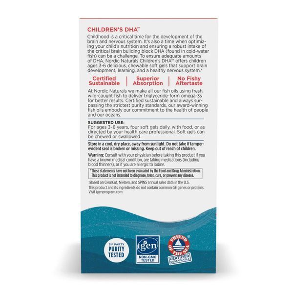 Children's DHA - 180 mini softgels 2023-10-5959 фото