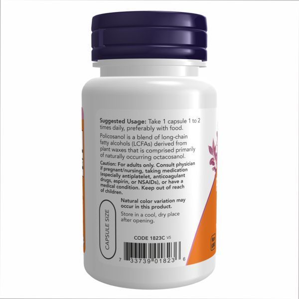 Полікосанол, Policosanol 10mg - 90 veg caps 100-71-3449725-20 фото