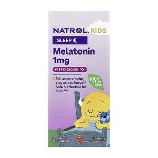 Мелатонин для детей, Kids Melatonin 1mg - 30 tabs 2023-10-6237 фото
