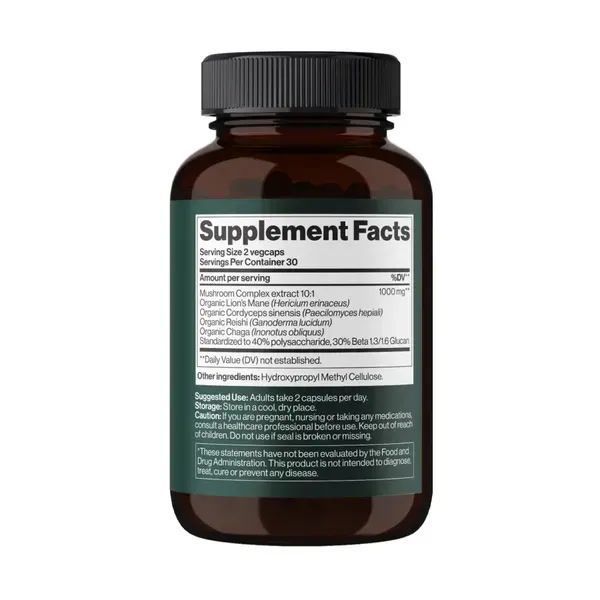 ФОКУС И КОНЦЕНТРАЦИЯ &mdash; Производительность и ясность мышления, Lion's Mane + 4Mushroom Complex 3033-10-0515 фото