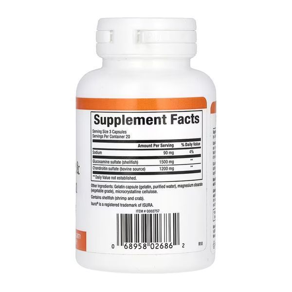 Глюкозамін та хондроїтин, Glucosamine Chondroitin 900mg - 60 caps 2023-10-7735 фото