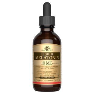 Мелатонин, Liquid Melatonin 10 mg - 59 ml Natural Black Cherry 2022-10-3002 фото