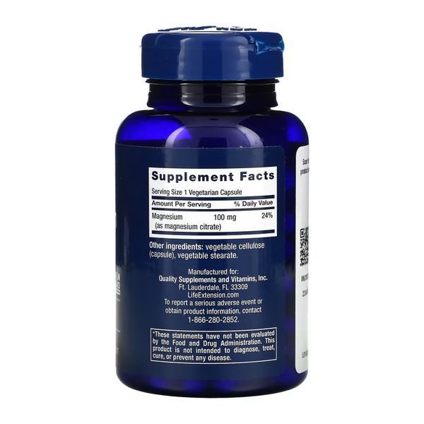 Магний Цитрат 100 мг, Magnesium (Citrate) 100 mg - 100 vcaps 2022-10-1902 фото