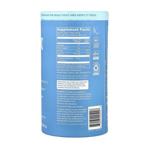 Collagen Peptides - 284g Unflavored 2023-10-4681 фото