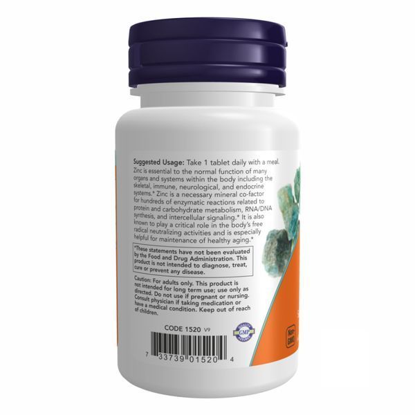 Цинк Глюконат, Zinc Gluconate 50 mg - 100 tabs 2022-10-0044 фото