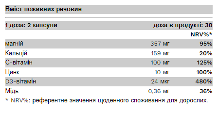 Комплекс для зміцнення кісток, Bone Complex - 60 Caps 2022-09-0534 фото