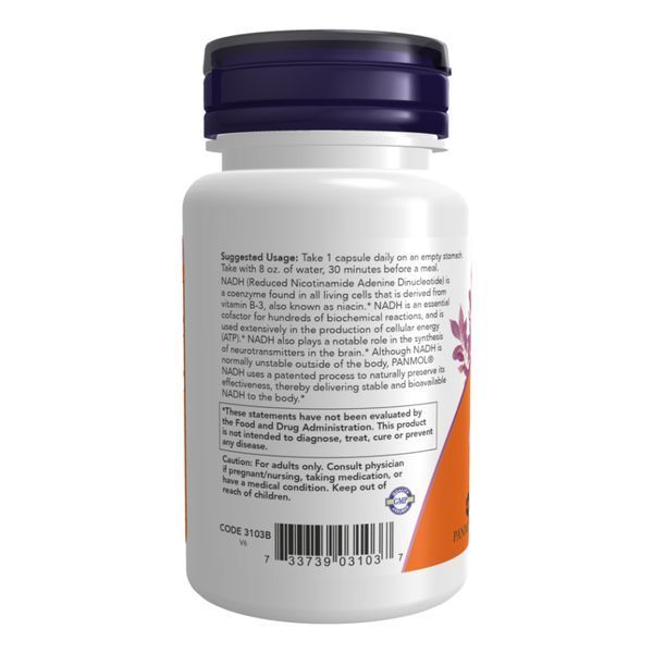 NADH 10mg With 200mg Ribose - 60 vcaps 2022-10-2619 фото