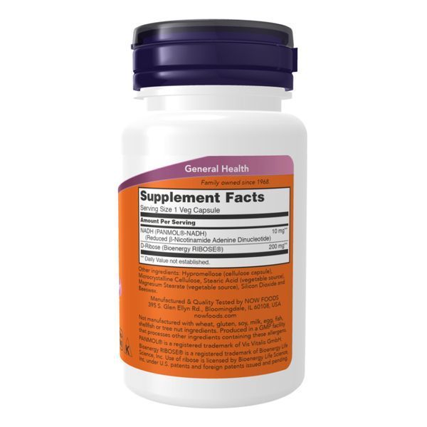 NADH 10mg With 200mg Ribose - 60 vcaps 2022-10-2619 фото