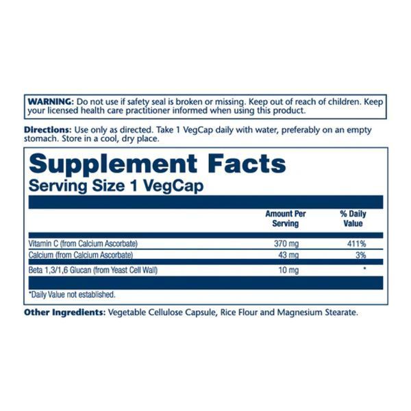Beta Glucan with Vitamin C 10mg - 60 vcaps 2023-10-3008 фото