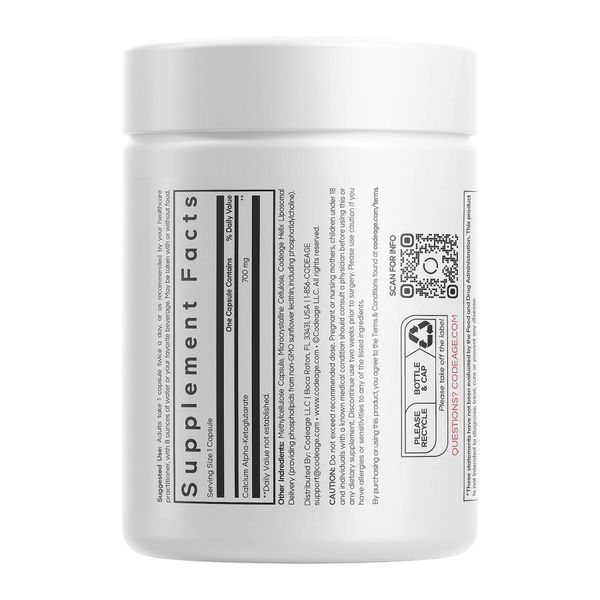 Липосомальный кальций, Liposomal Calcium AKG - 60 vcaps 2023-10-7623 фото