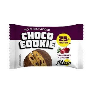 Протеиновое печенье, Choco Cookie 25% - 10x40g Cranberry Cherry 2024-11-0039 фото
