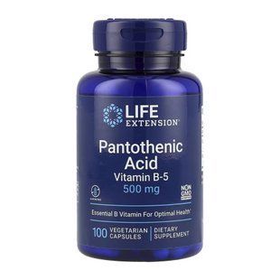 Pantothenic Acid 500 mg - 100 vcaps 2023-10-5133 фото