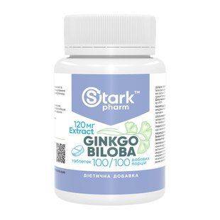 Гинкго билоба, Ginkgo Biloba Extract 120mg - 100 tabs 2024-11-0526 фото
