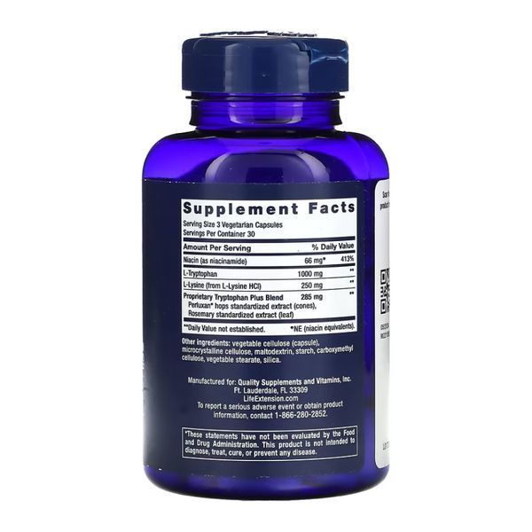 Триптофан, Optimized Tryptophan Plus - 90 vcaps 2023-10-3878 фото
