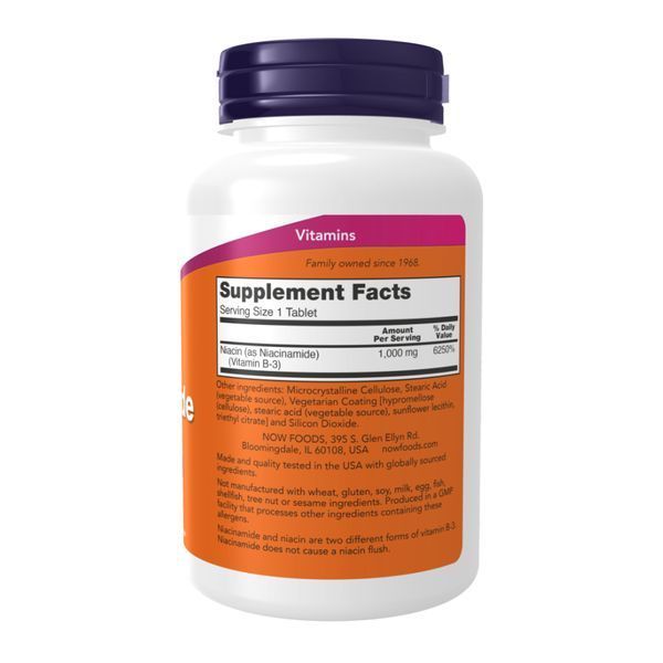 Ниацинамид, Niacinamide 1000 mg - 90 tabs 2023-10-3276 фото